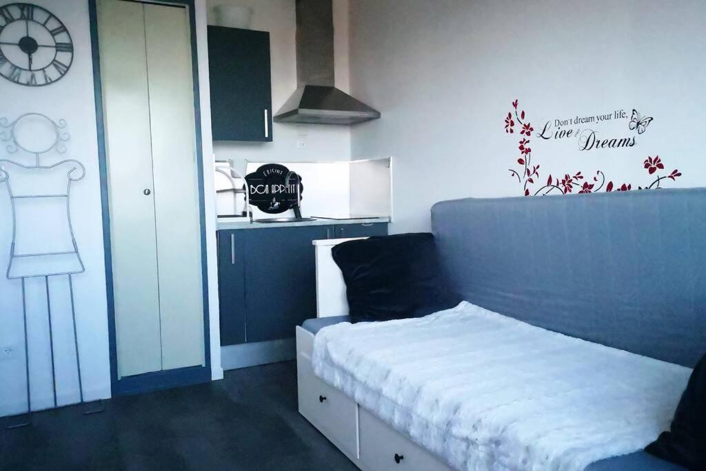 Appartement Studio vue mer 180° à 200 m de la plage en Normandie +parking à Courseulles-sur-Mer Extérieur photo